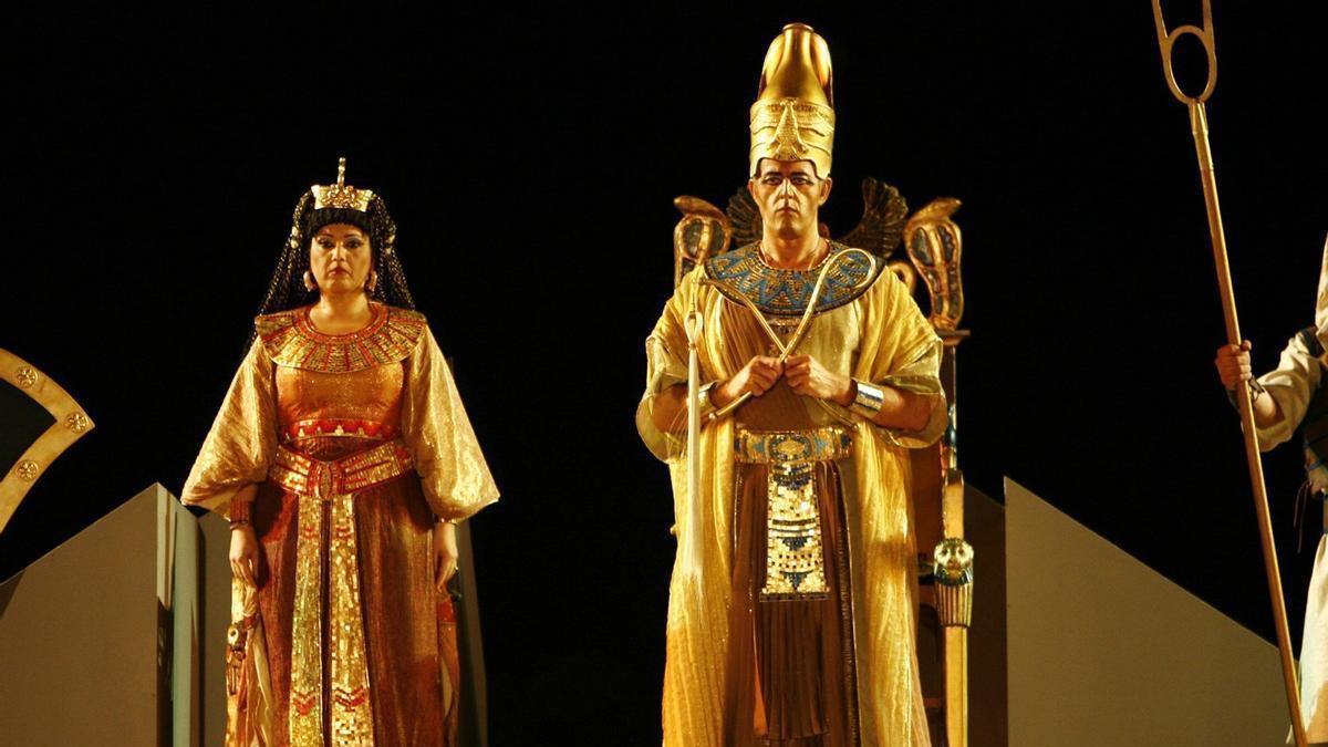 Fotografia de l'òpera "Aida", de Verdi.