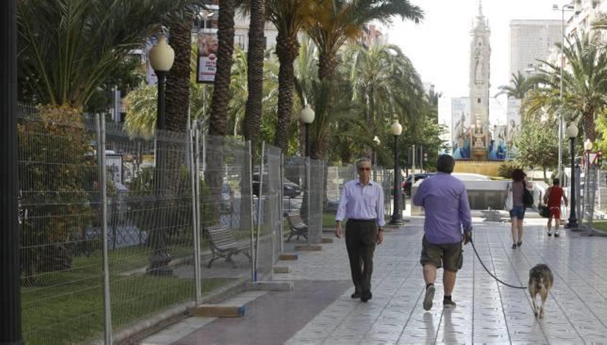 Vallas de seguridad y cajones de protección, ya en Luceros.