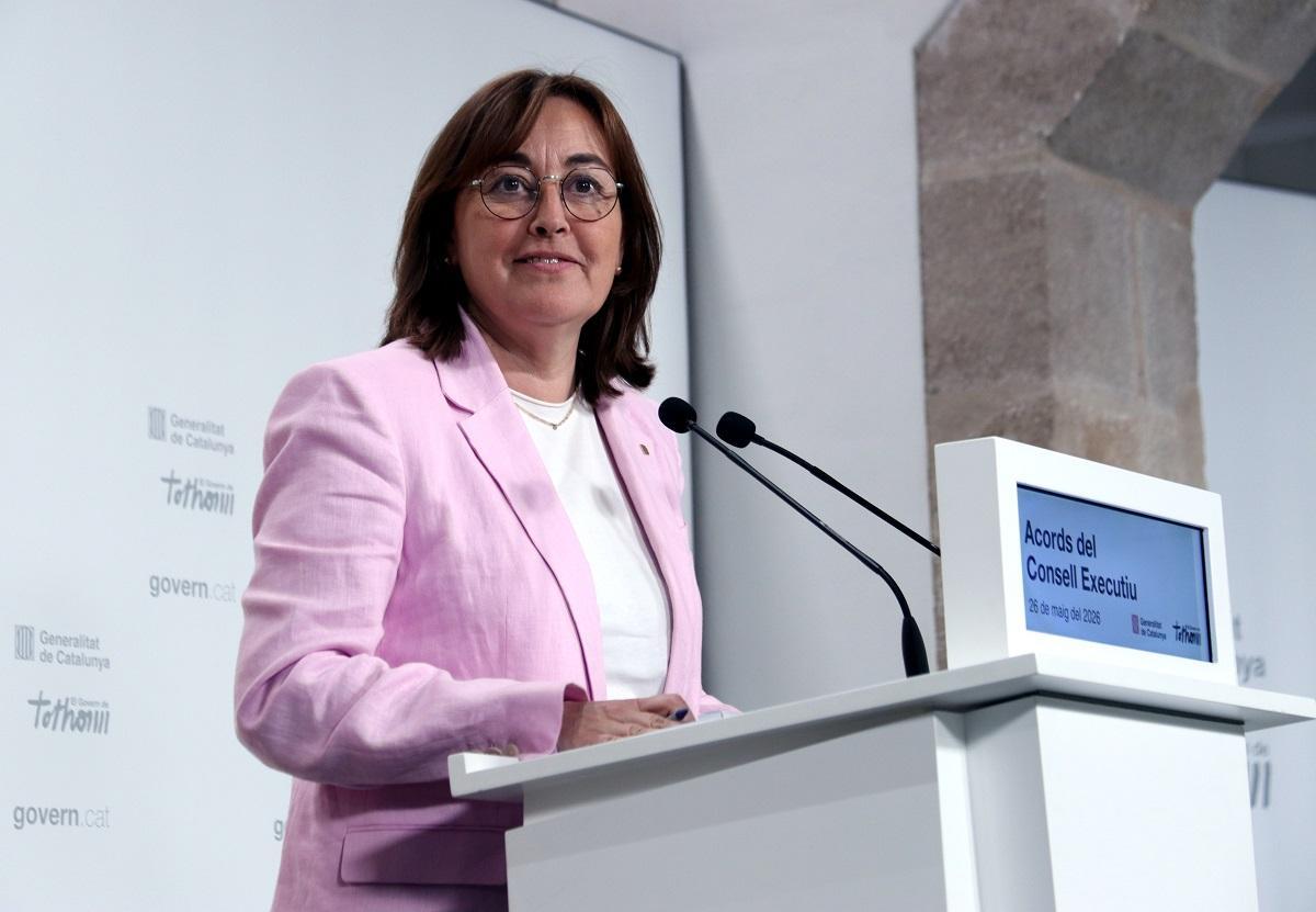 La portavoz del Govern, Sílvia Paneque, este martes en rueda de prensa