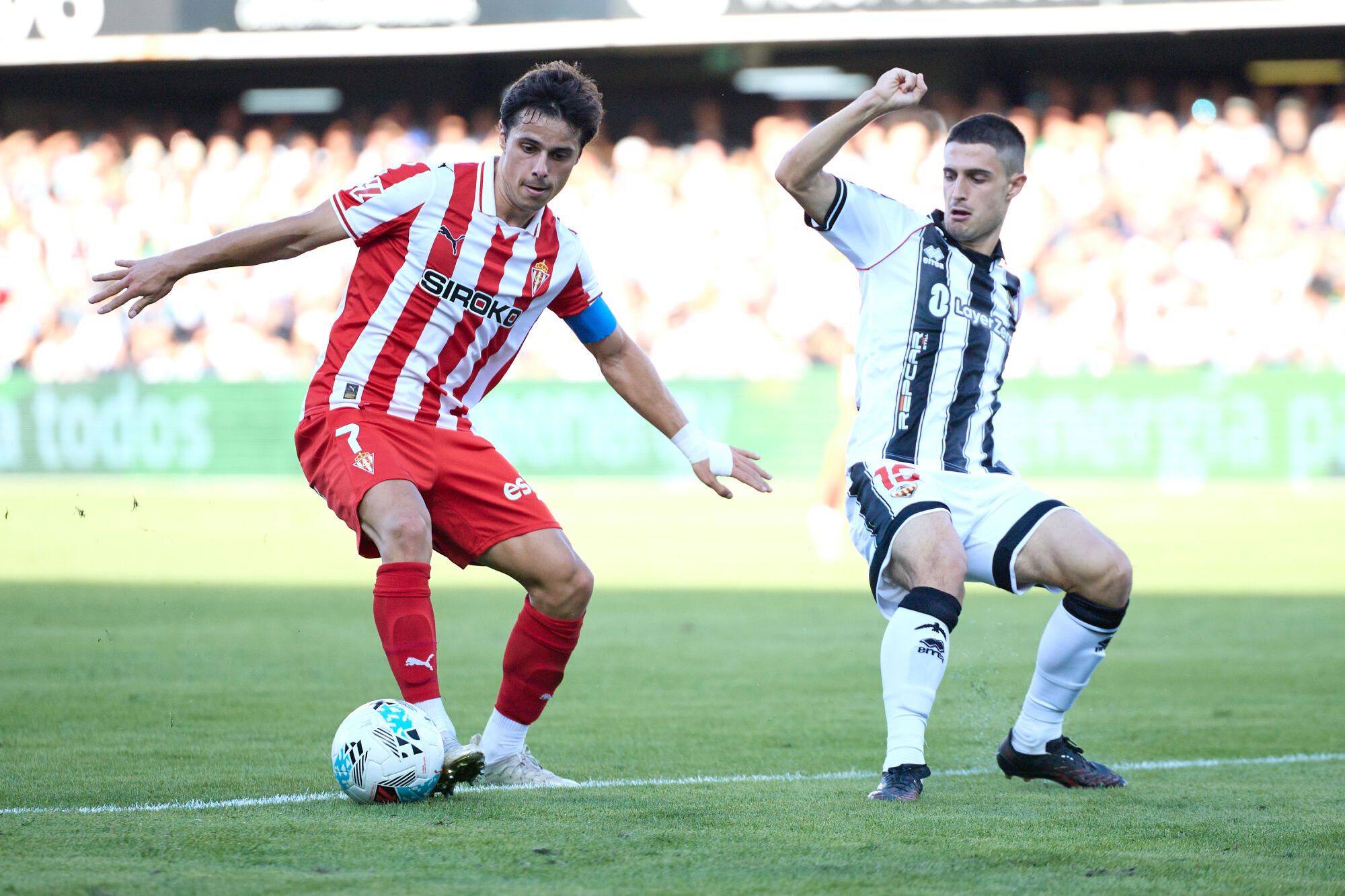 Fútbol. Partido correspondiente a la jornada 8 de Segunda División temporada 2025-2026 entre el CD Castellón y el Sport. Gijón. Nou Estadi Castalia