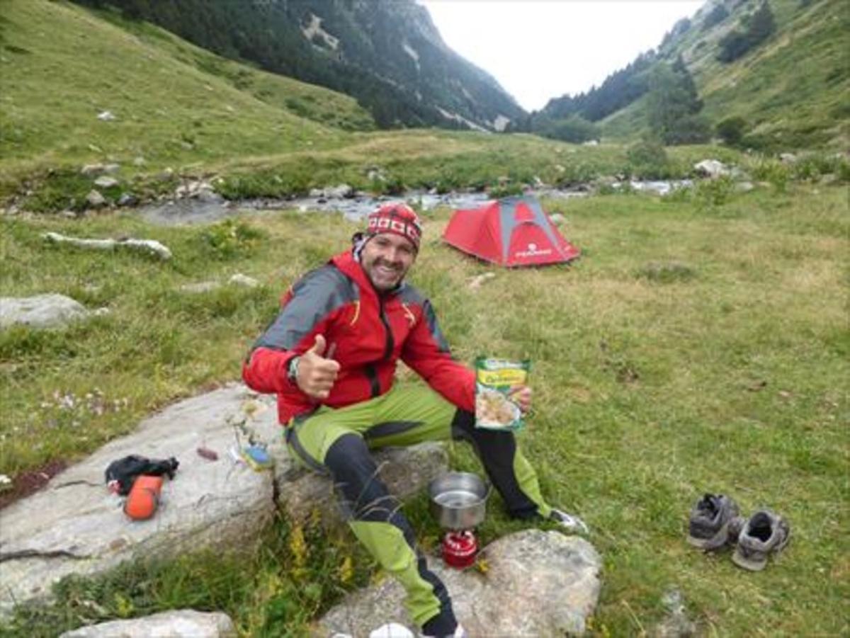 Domingo Alonso, en una de les seves moltes escapades a la muntanya.