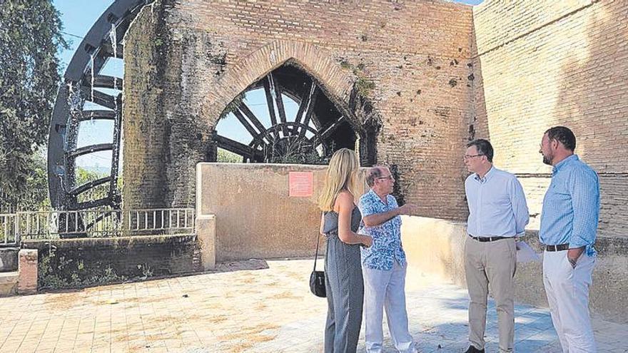 Ballesta, durante su visita a la Rueda de La Ñora.