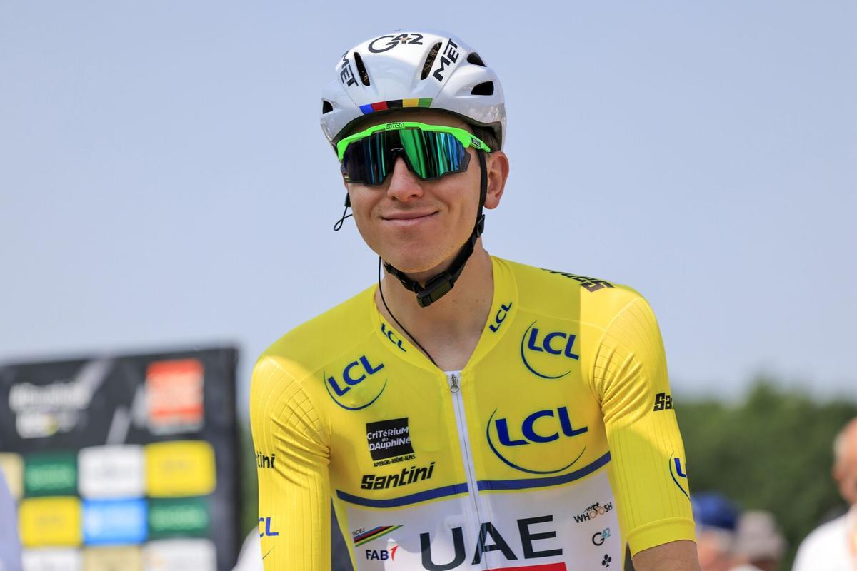 09/06/2025 Tadej Pogacar, UAE Team Emirates - XRG, during the Critérium du Dauphiné 2025, Cycling event, Stage 2, Prémilhat > Issoire (204,6 Km) on 9 June 2025 in Issoire, France - Photo Stefano Cavasino / DPPI DEPORTES Stefano Cavasino / DPPI / AFP7 / Europa Press