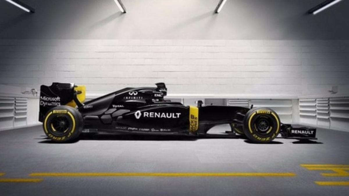 El negro predomina en el nuevo monoplaza de Renault