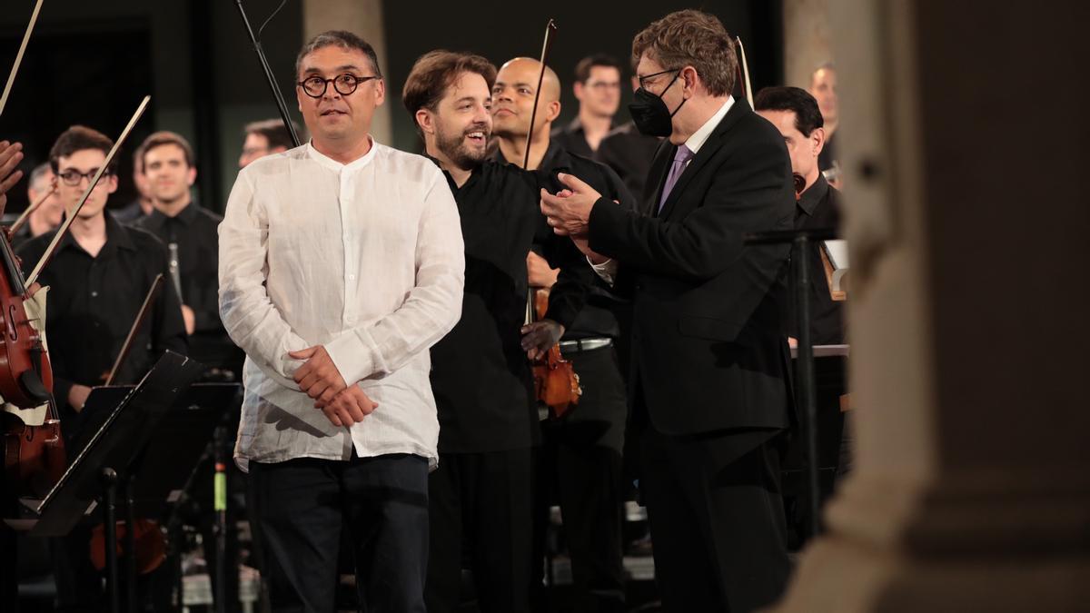 El compositor Voro García y el director Jaume Santonja.