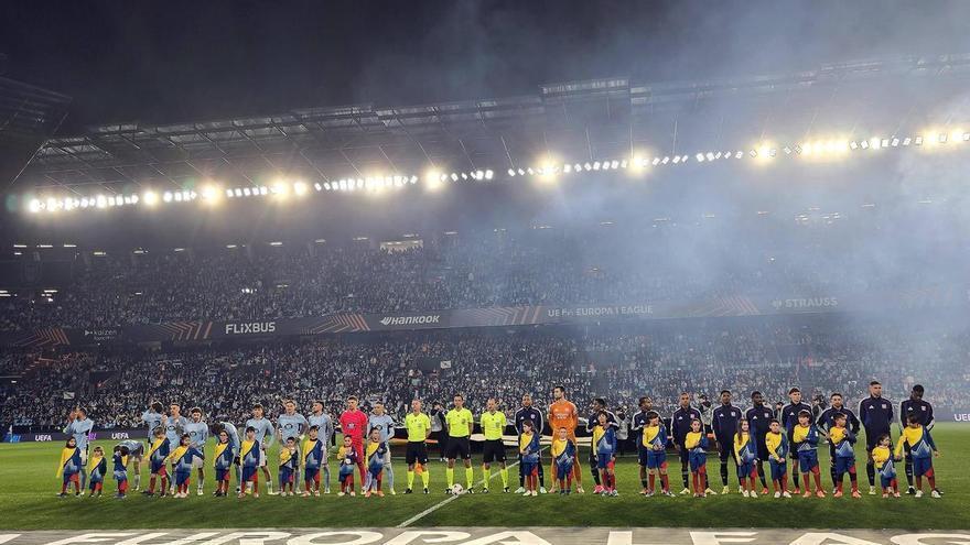 as puertas de Balaídos por la Europa League