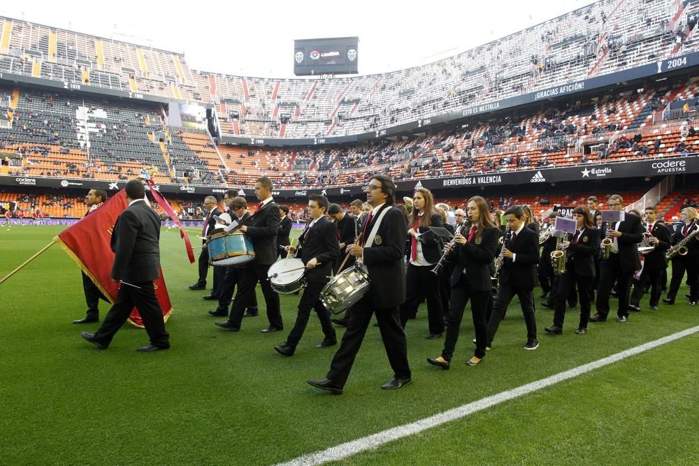 El pasodoble 'Els Poblets' suena en Mestalla