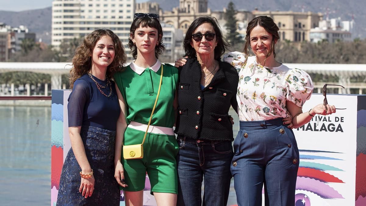 Elena Tarrats, Alícia Falcó, Sílvia Munt e Itziar Ituño, en el Festival de Málaga.