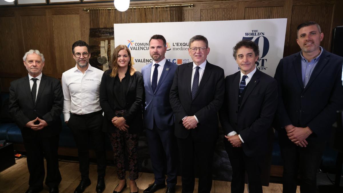 La presentación en el restaurante de Quique Dacosta en Londres.