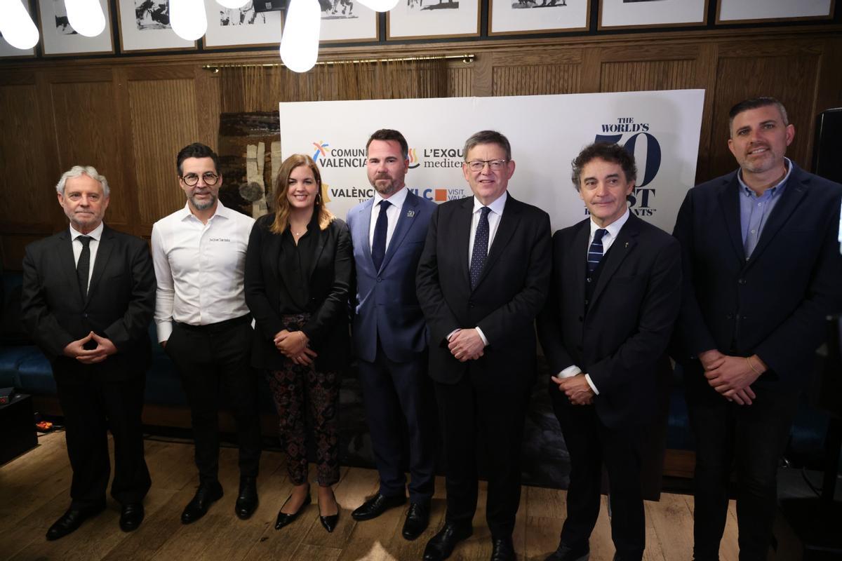 La presentación en el restaurante de Quique Dacosta en Londres.