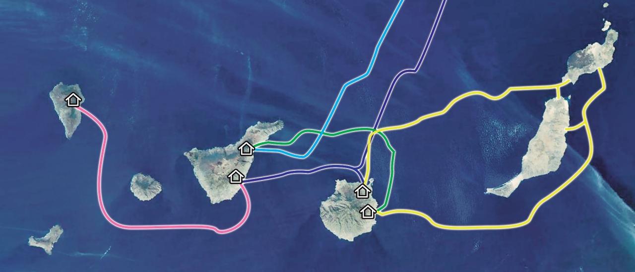 Tenerife une por cable submarino a Gran Canaria con Fuerteventura y Lanzarote