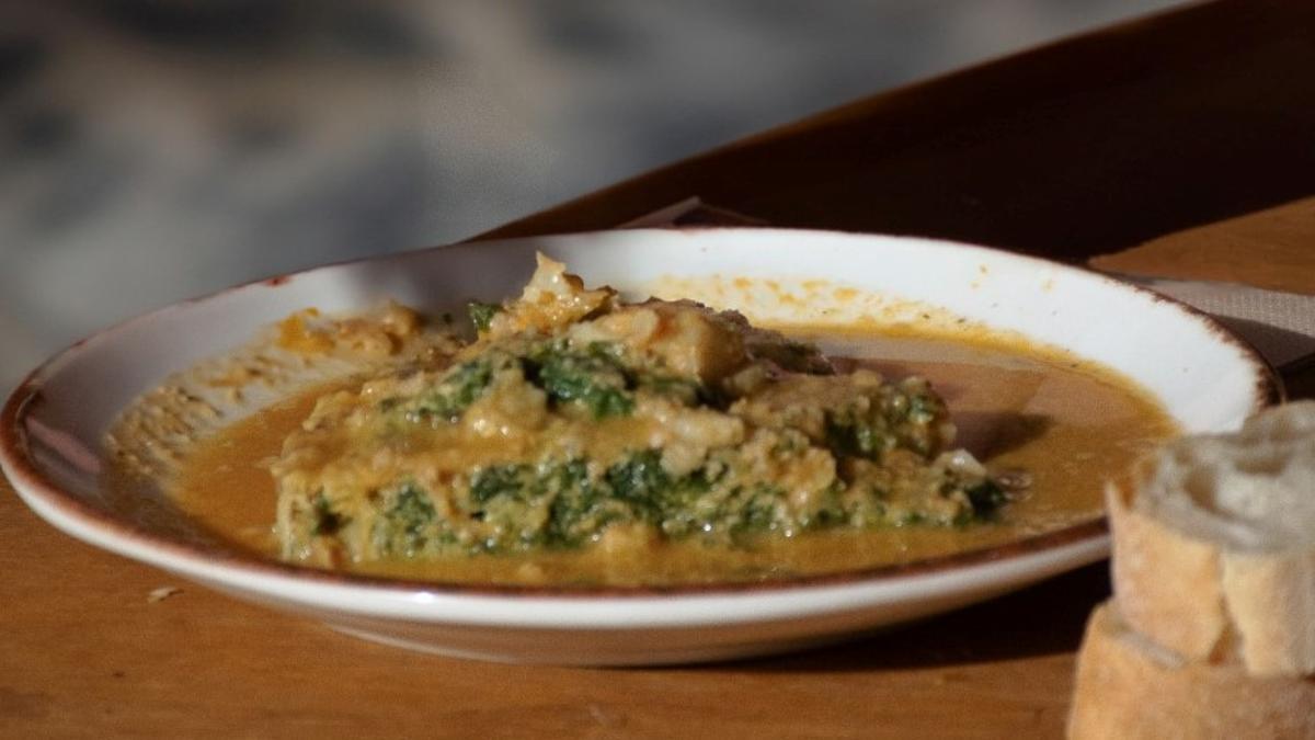El plato que protagoniza el cartel de las jornadas gastronómicas del Priorat, Cuina del Paisatge.