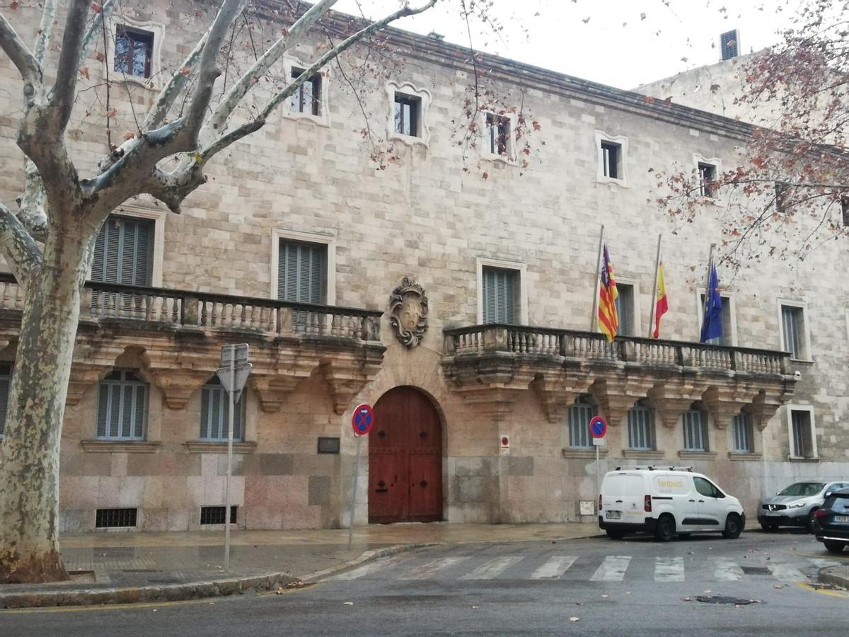 Exterior de la sede de la Audiencia Provincial de Palma.