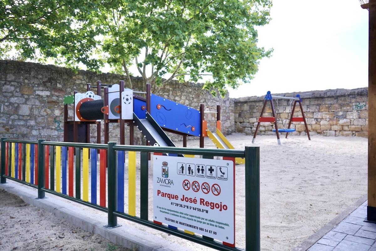 actuaciones realizadas en el parque infantil de la calle José Regojo