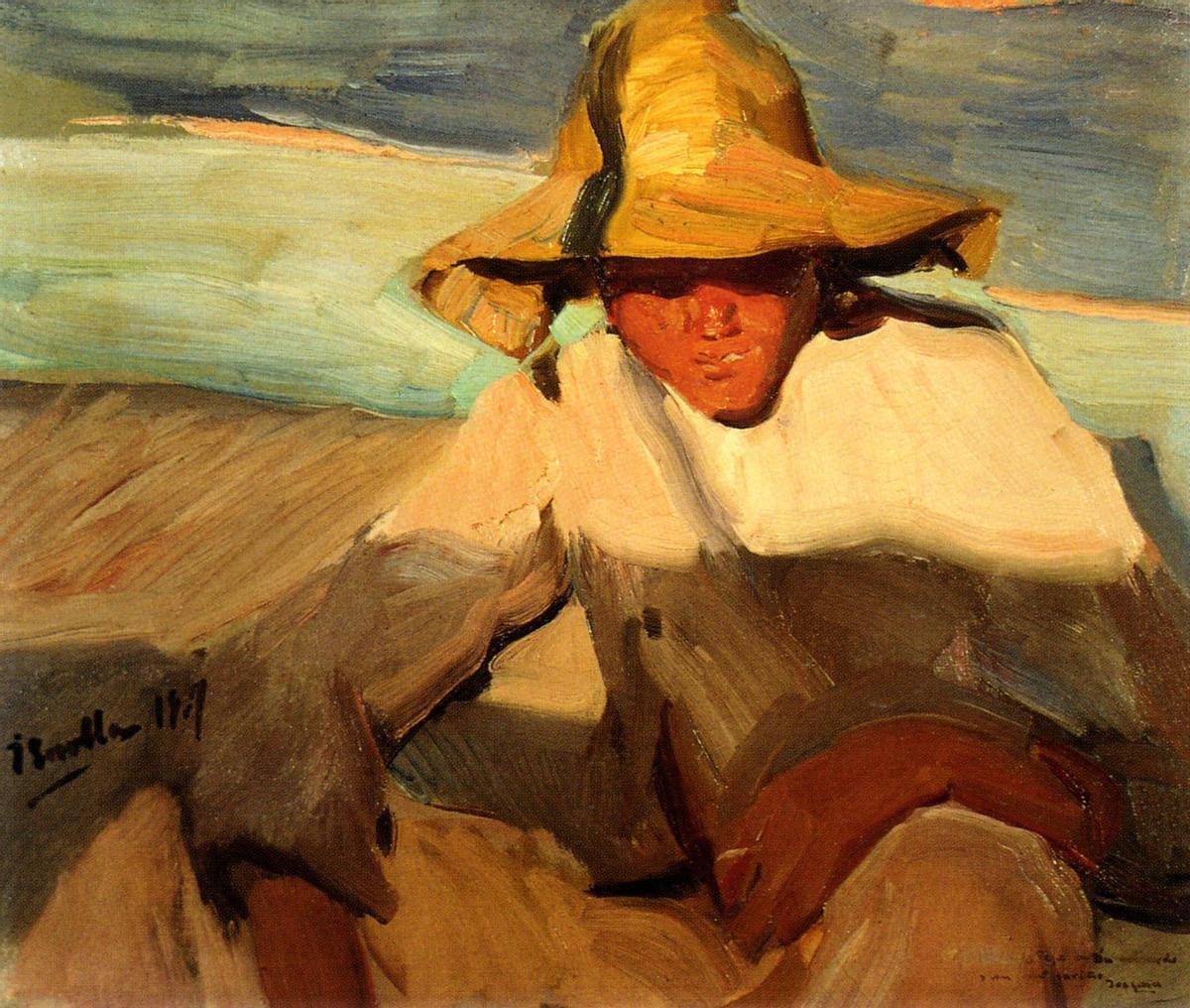 ‘Niño en la playa. Sol poniente’ (1907), de Joaquín Sorolla.