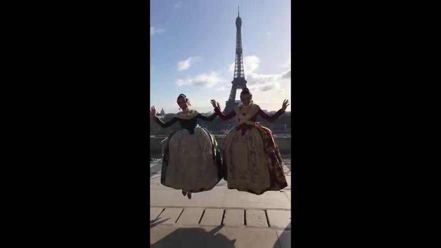 El 'slowmotion' de Marina Civera y Sara Larrazábal en París