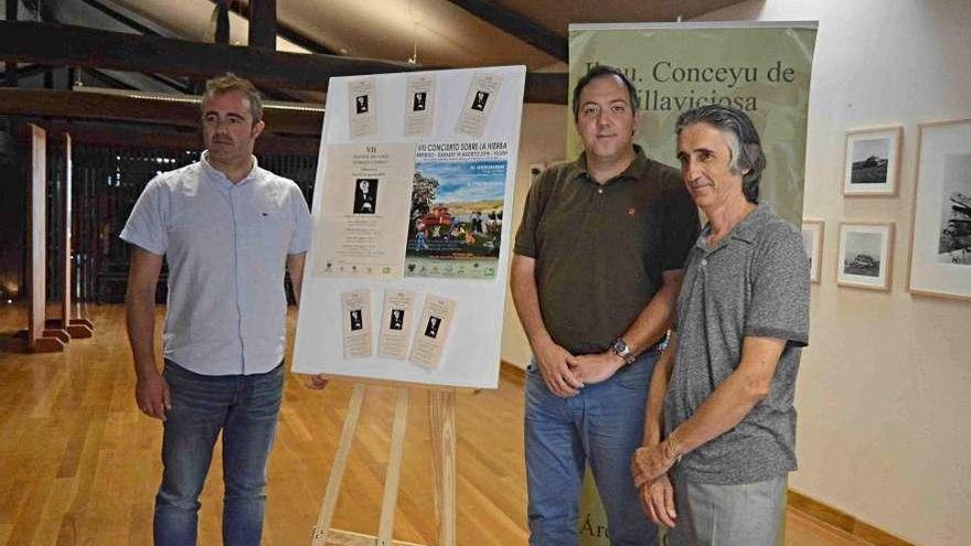 José Antonio Fernández, Alejandro Vega y Luis Correa, en la presentación del Festival de la Ría.