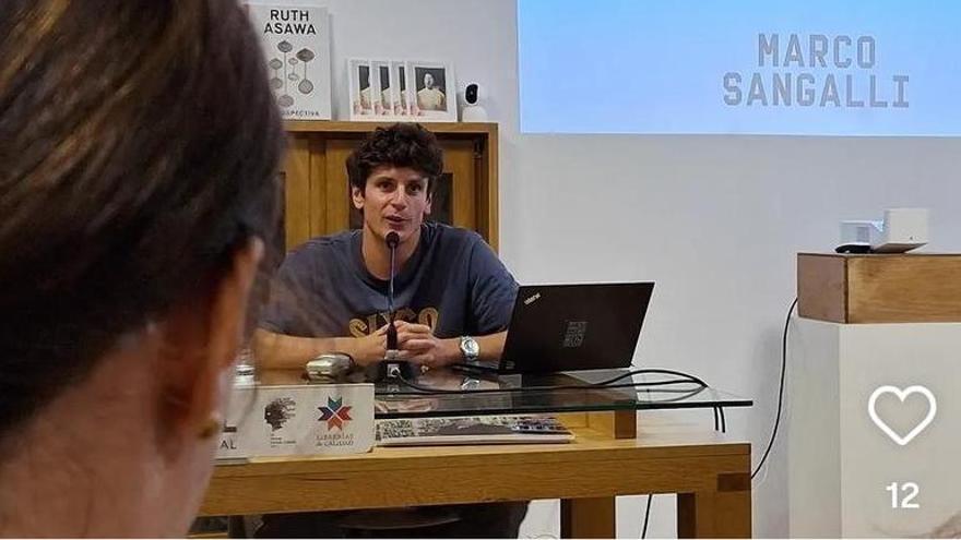Pasión en Santander con el libro fotográfico del jugador del Real Zaragoza Marco Sangalli