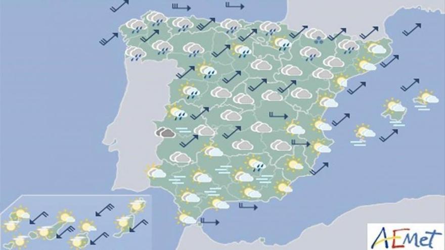 La borrasca &#039;Ana&#039; se cierne sobre España con lluvia y viento muy fuerte