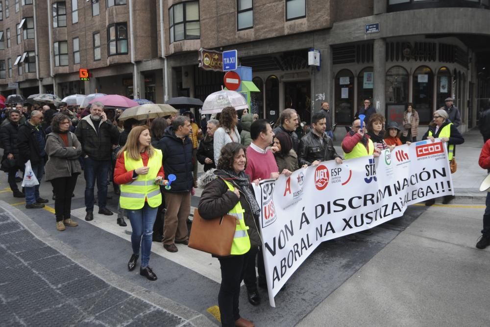 El seguimiento de esta nueva jornada de paro es de "prácticamente" el 90% según los sindicatos mientras que la Xunta lo rebaja al 40,3%.