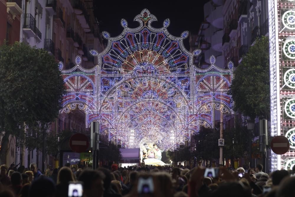 Encendido de luces de la falla Sueca-Literato Azorín