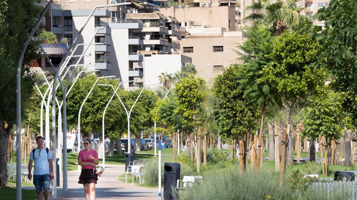 Las fotos del nuevo jardín interior del Paseo Marítimo de Palma