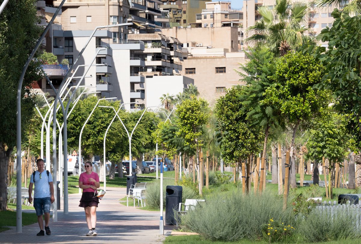 Las fotos del nuevo jardín interior del Paseo Marítimo de Palma