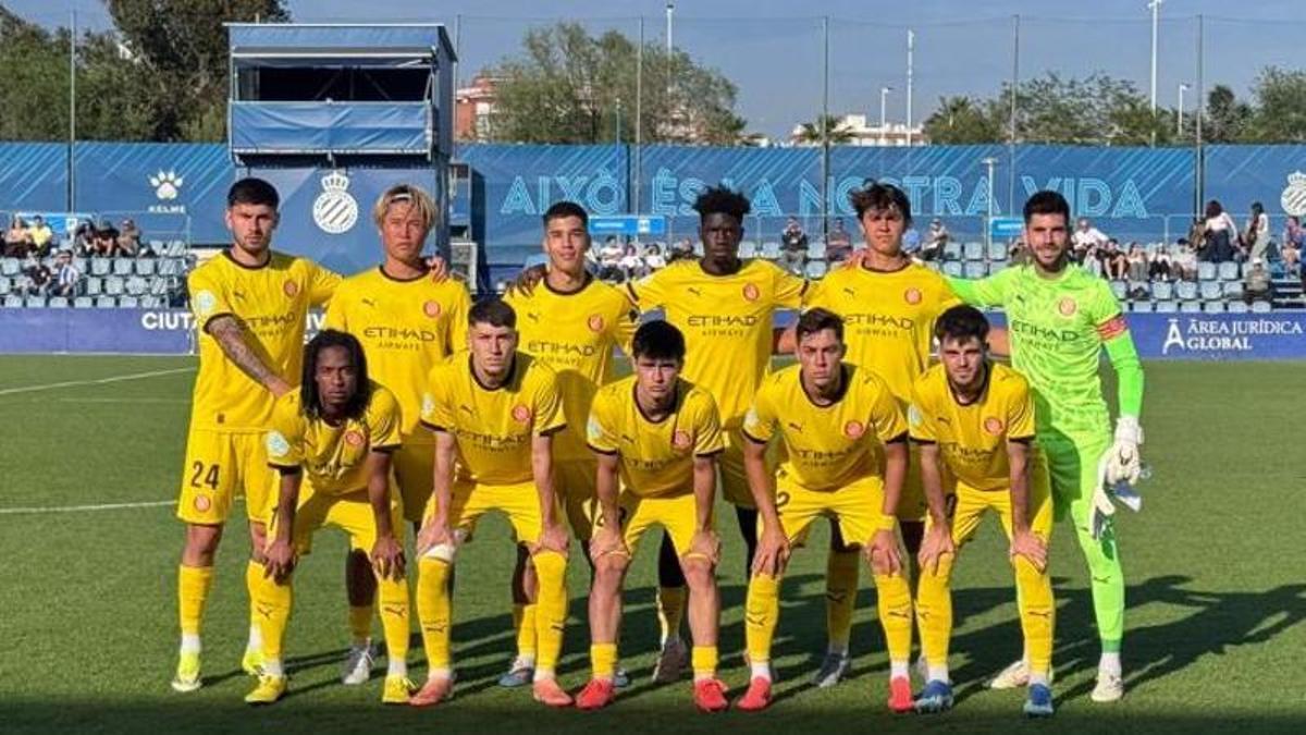 L'onze del Girona B per medir-se al filial de l'Espanyol