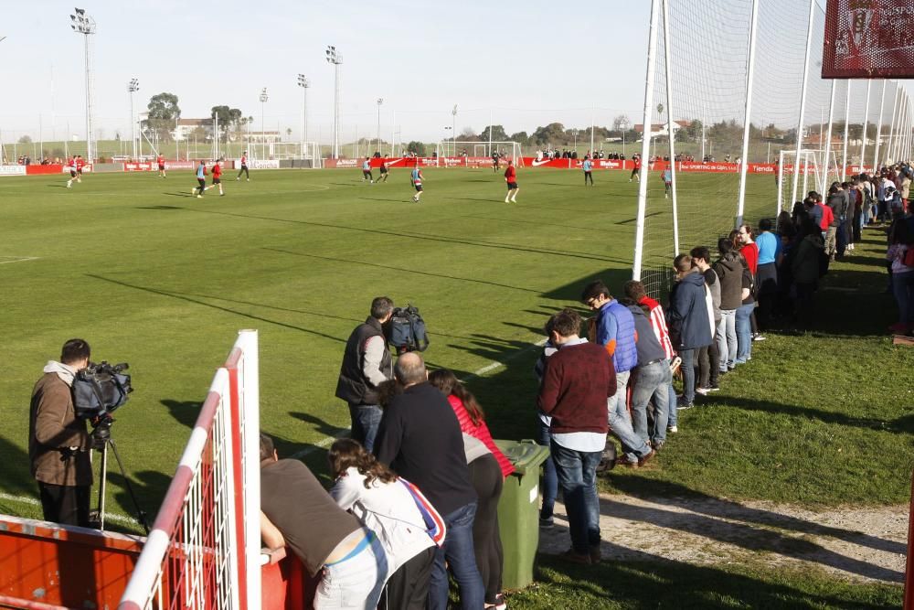 Entrenamiento del Sporting