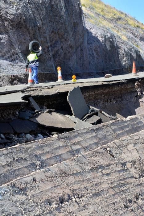 El Cabildo vuelve a cerrar la carretera entre La Aldea y El Risco