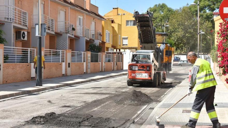 Alfafar inicia el reasfaltado y mejora de diversas calles del Barrio Orba y Alfalares