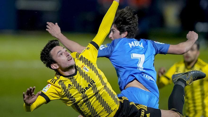 Borja y Mula, durante el partido de ayer