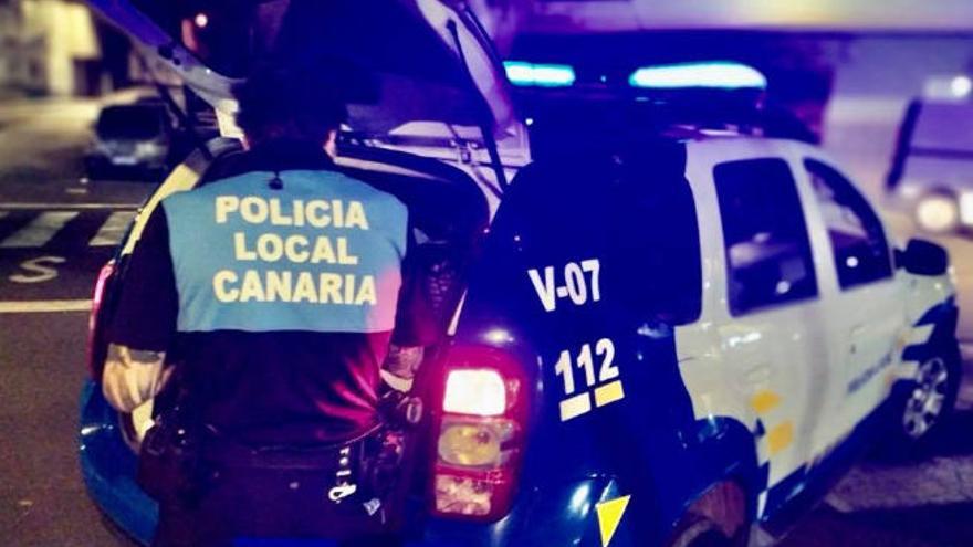 Una patrulla de la Policía Local de La Laguna.