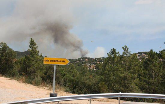 Imatges de l''incendi de Blanes