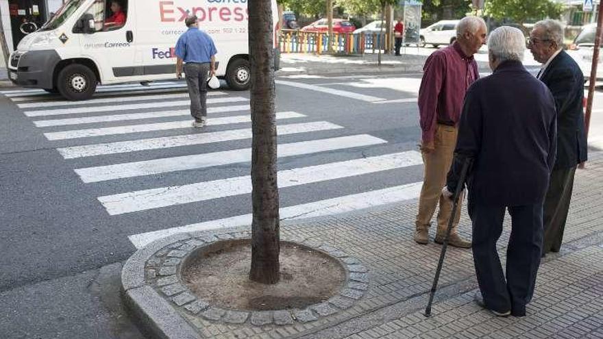 Paso de peatones en el que se registró el atropello. // Brais Lorenzo