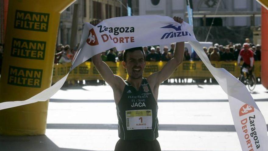 Alberto Puyuelo y María Romero ganan la XIII Maratón de Zaragoza