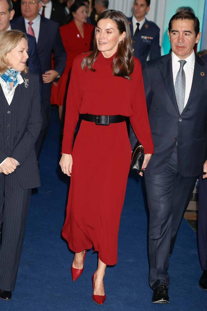 La reina Letizia en los actos del 15º aniversario de la Fundación Microfianzas del BBVA