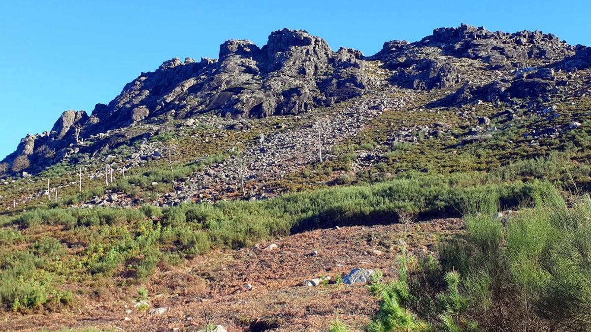 Cima del monte Galiñeiro, en Gondomar