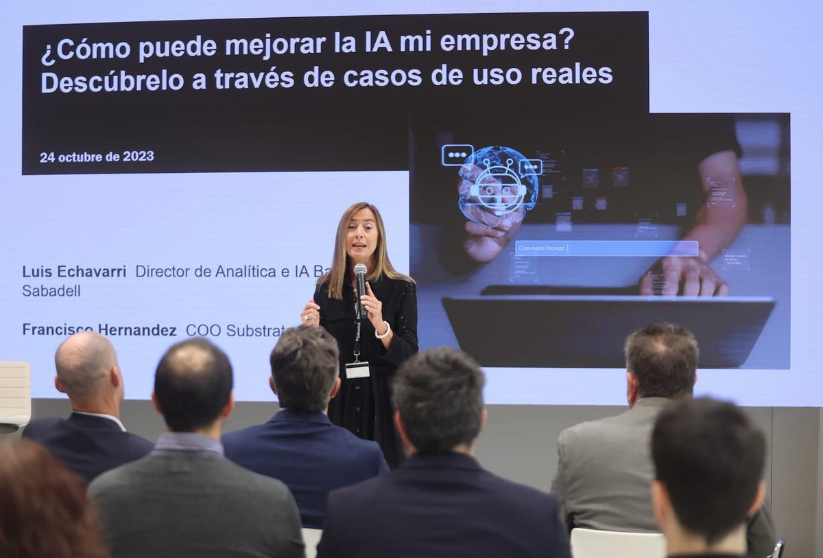 Bienvenida al encuentro sobre IA organizado por Hub Empresa de banco Sabadell.