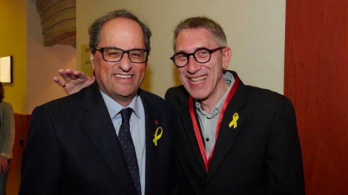 Quim Torra y Agustí Colomines