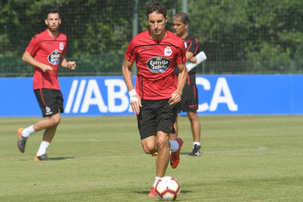 La plantilla deportivista ha tenido este viernes, 13 de julio de 2018, doble sesión de entrenamiento.