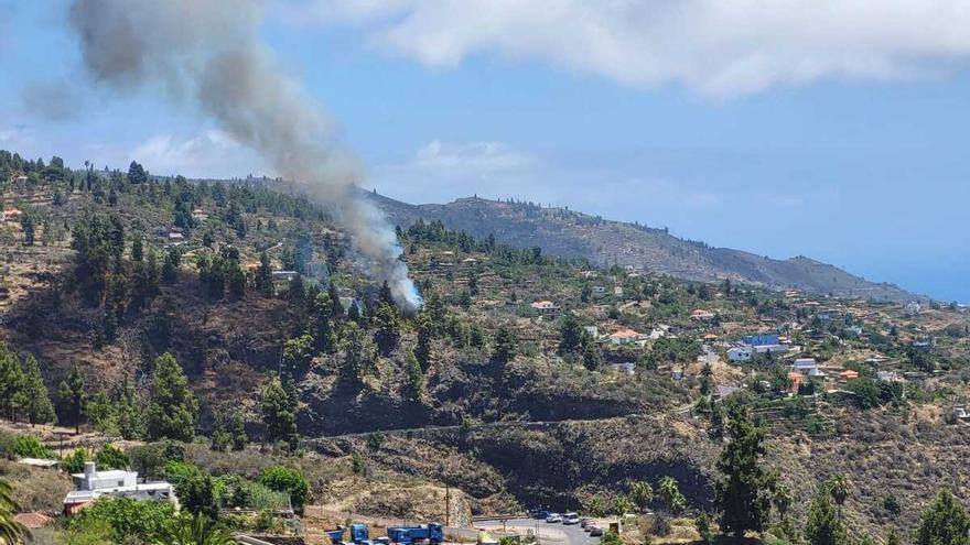 Se declara un conato de incendio en Tijarafe
