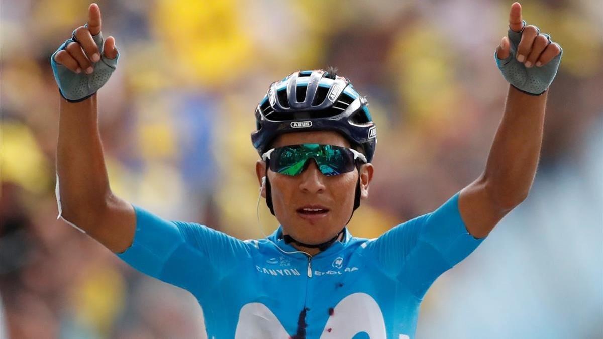 Nairo Quintana triunfa en los Alpes
