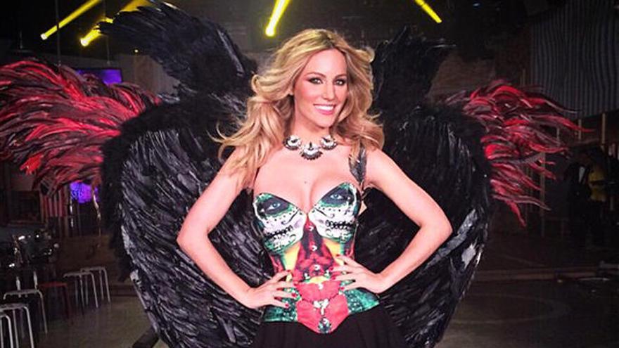 Edurne, con las alas de ángel.