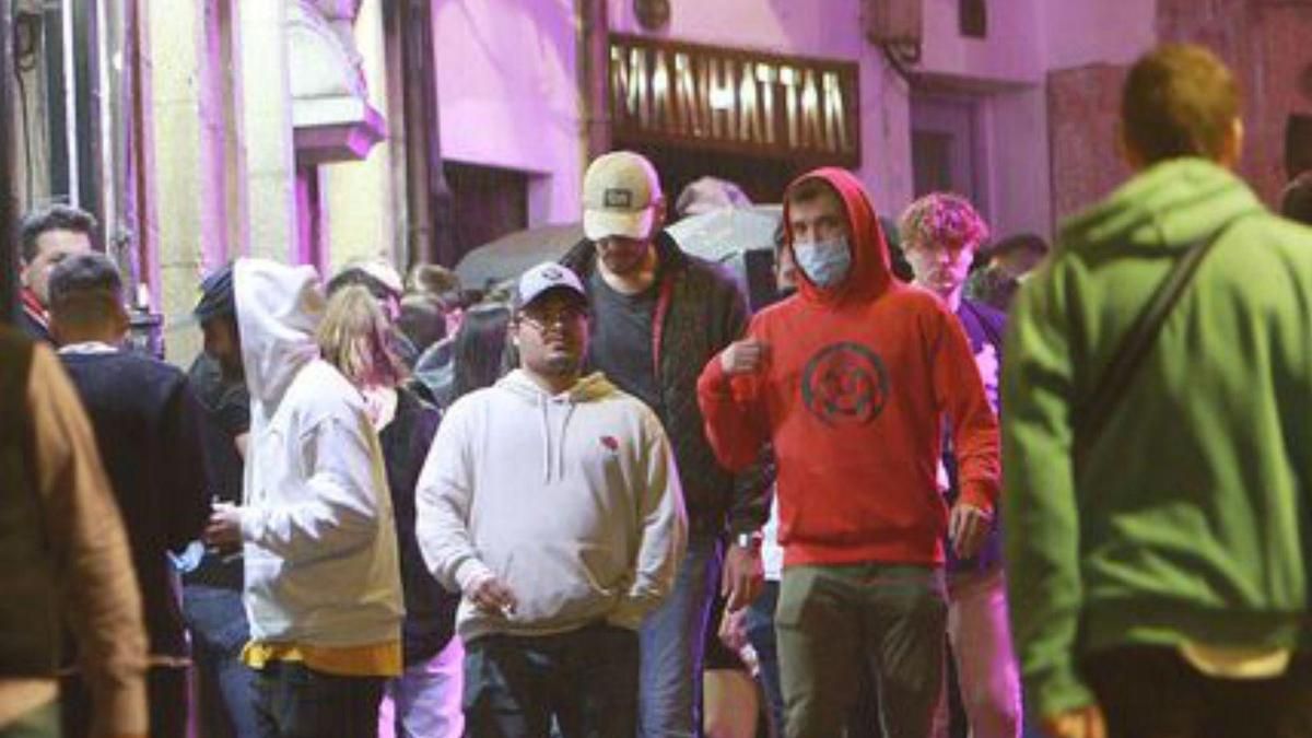 Zona de ocio nocturno en el casco histórico. | Iñaki Osorio