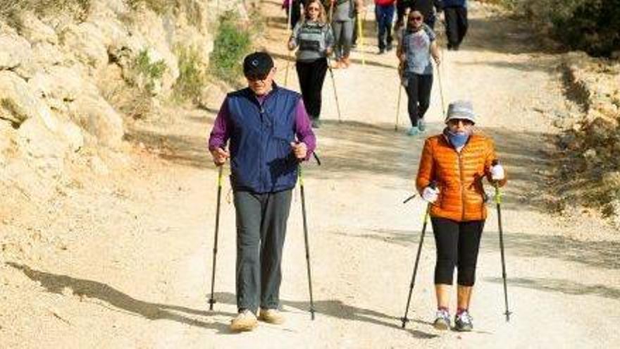 Una salida del calendario de &#039;nordic walking&#039; de Sant Antoni.