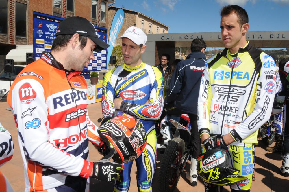 Els protagonistes del Mundial de Trial, a Olvan