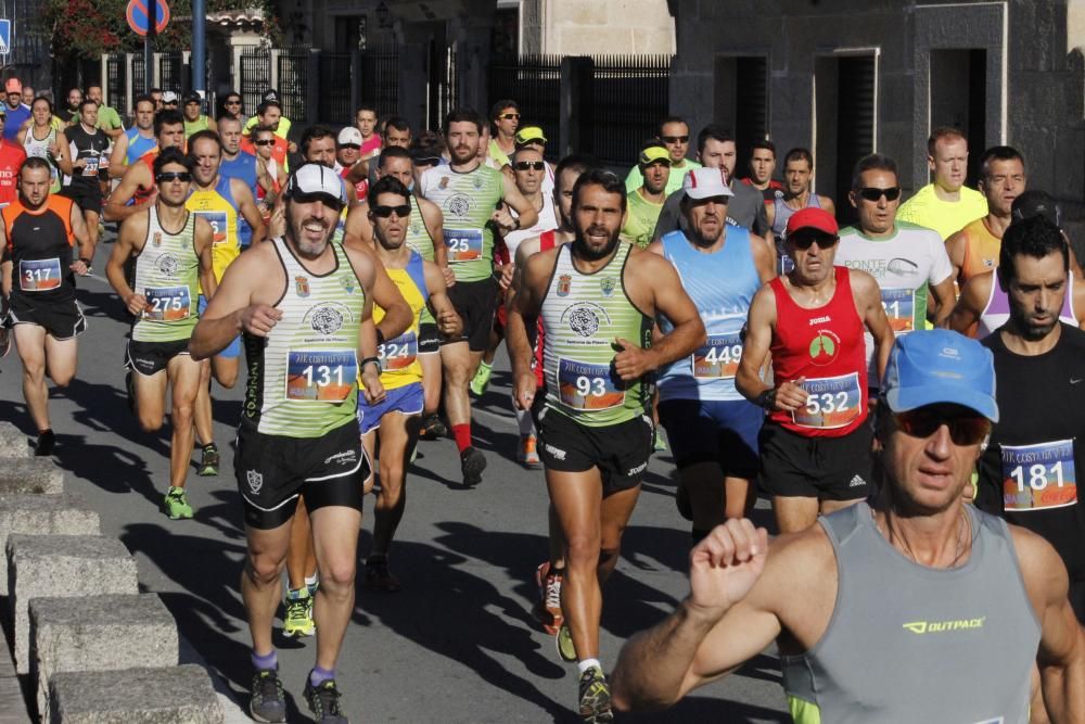 Roberto Riobó y Beatriz Fernández triunfan en la media maratón de la Costa da Vela