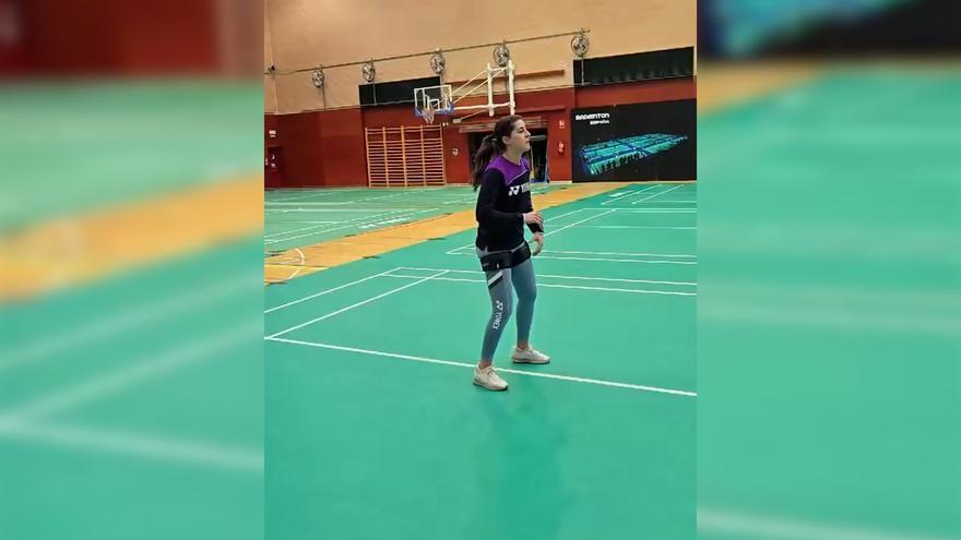 Carolina Marín acaba el año volviendo a entrenar tras su grave lesión en los Juegos Olímpicos