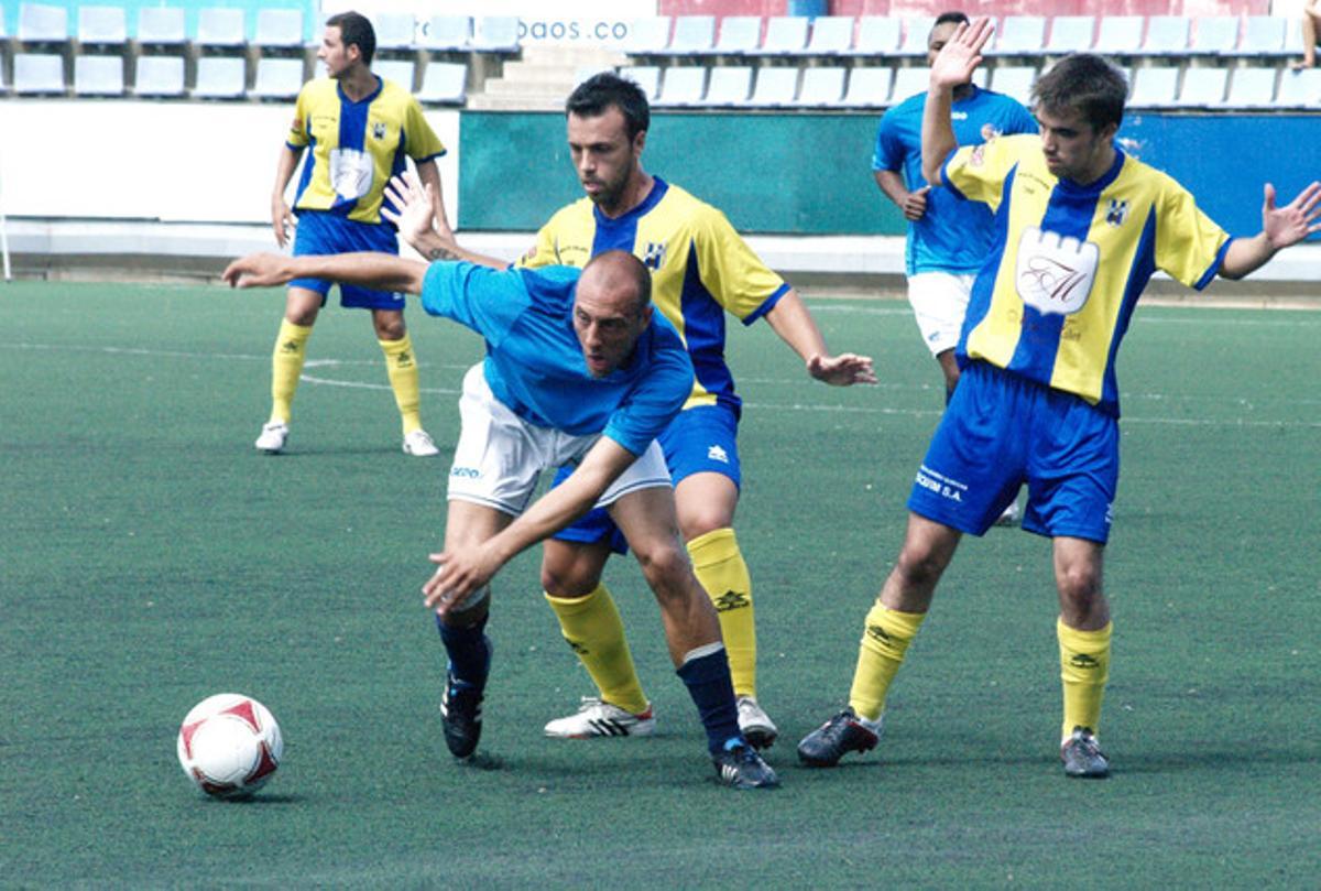 Imatge del partit Grama-Palamós, disputat aquest diumenge. Imatge del partit Grama-Palamós, disputat aquest diumenge.